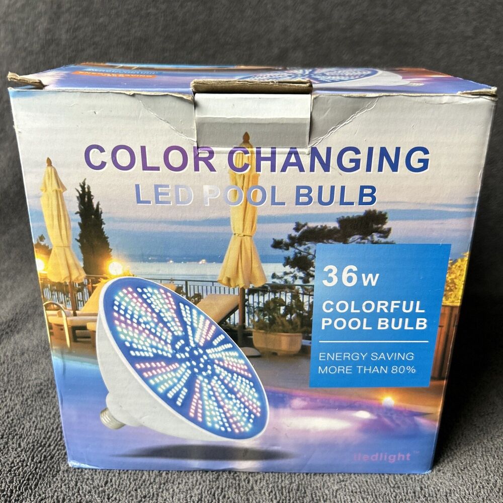 LED Color Changing Swimming Pool Light Bulb 36w With Remote